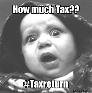 Tax return meme